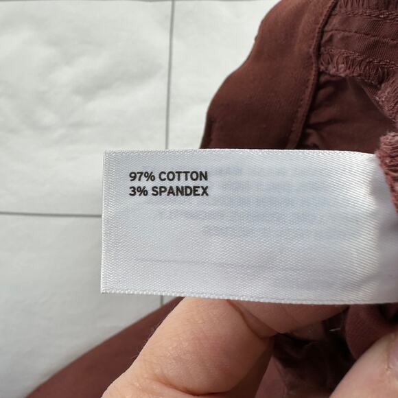 Duluth Trading Co Pants Womens 12 Rust Red Rootstock Gardening Jogger Cotton - Picture 5 of 13